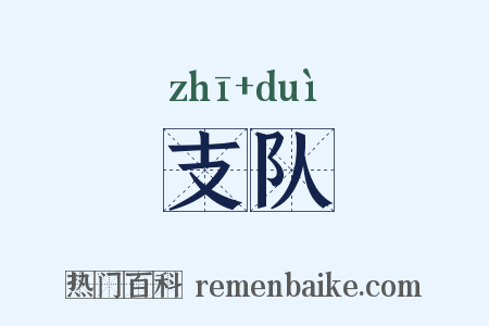 支队是什么意思的图片